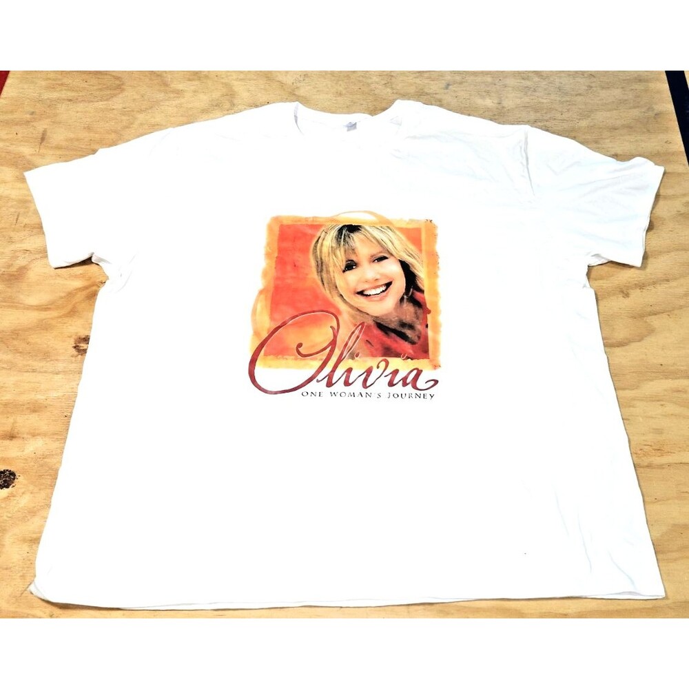 New Olivia Newton John T-Shirt 5xl white ONE WOMANS JOURNEY RUSSELL